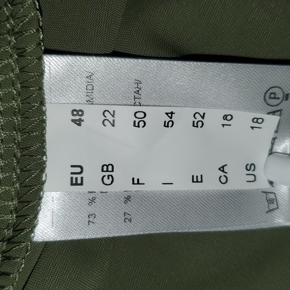 Q'NEEL Nordic Design Women's Open Front Cardigan Size 18 Olive Green - Picture 10 of 10